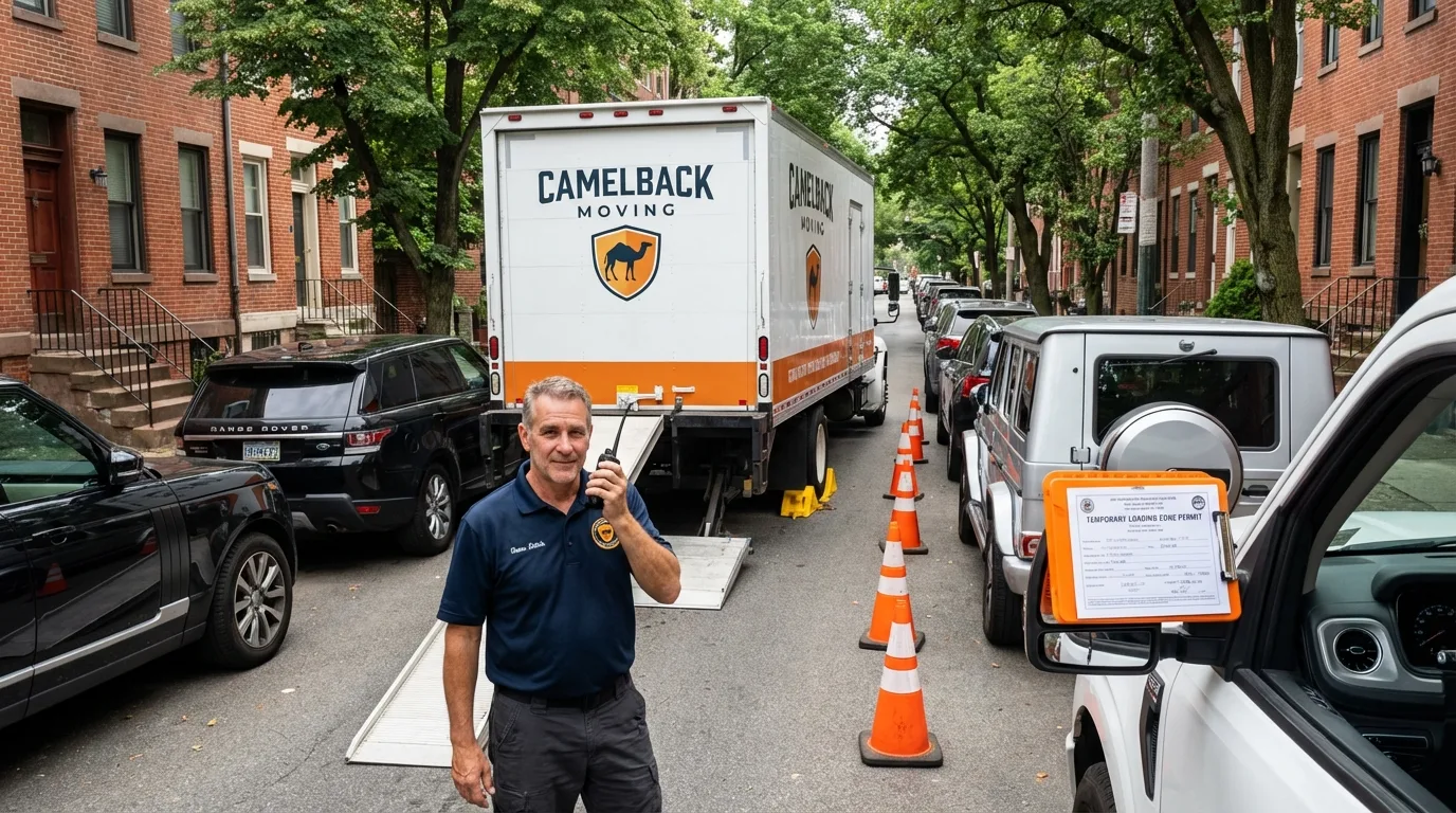 City street loading permit setup in Farmington, ME